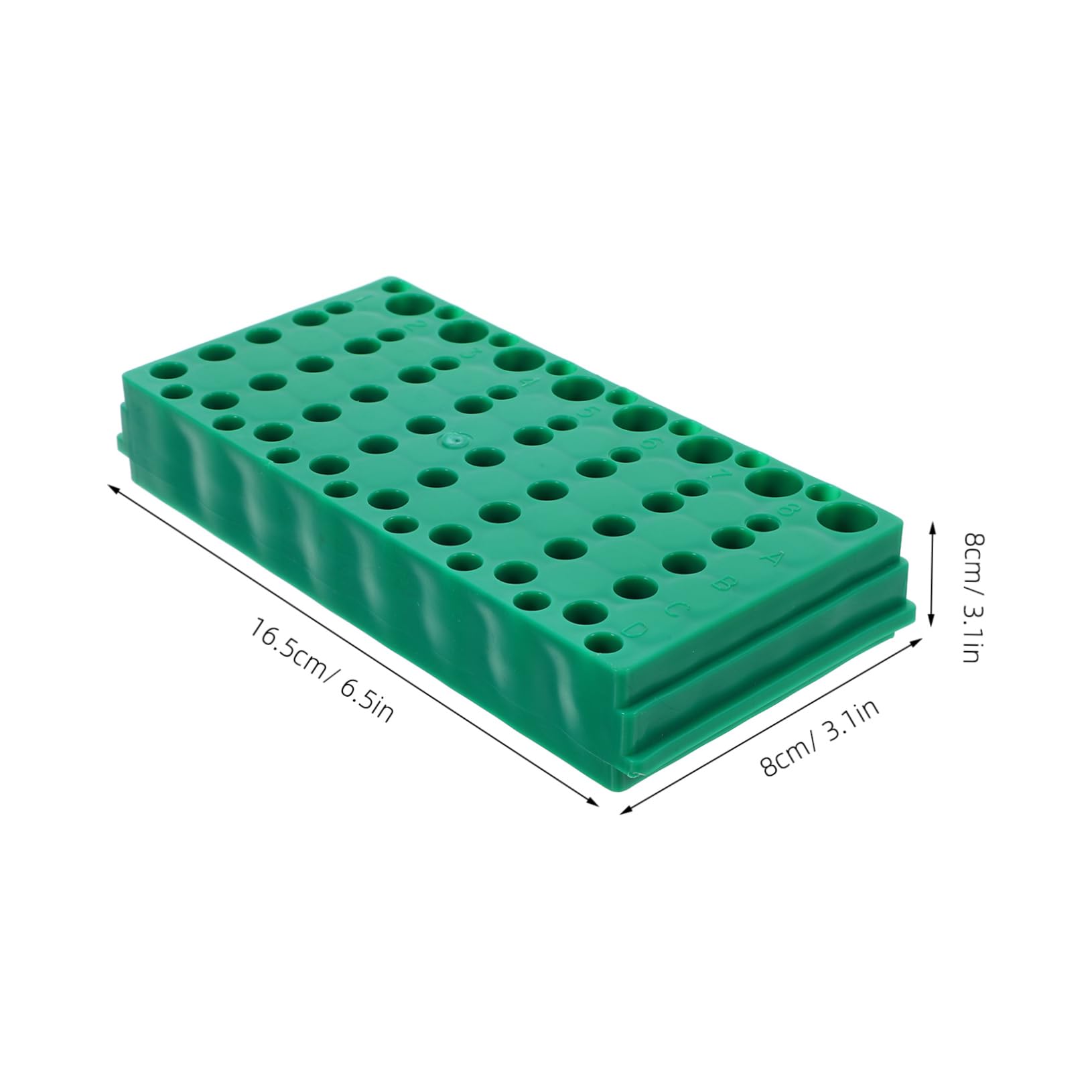 SOLUSTRE Rack Test Tube Holder Testing Tube Rack Sampling Tubes Rack Tube Rack for Laboratory Test Tube Storage Organizer Test Tube Organizer Test Tube Rack Plastic Green