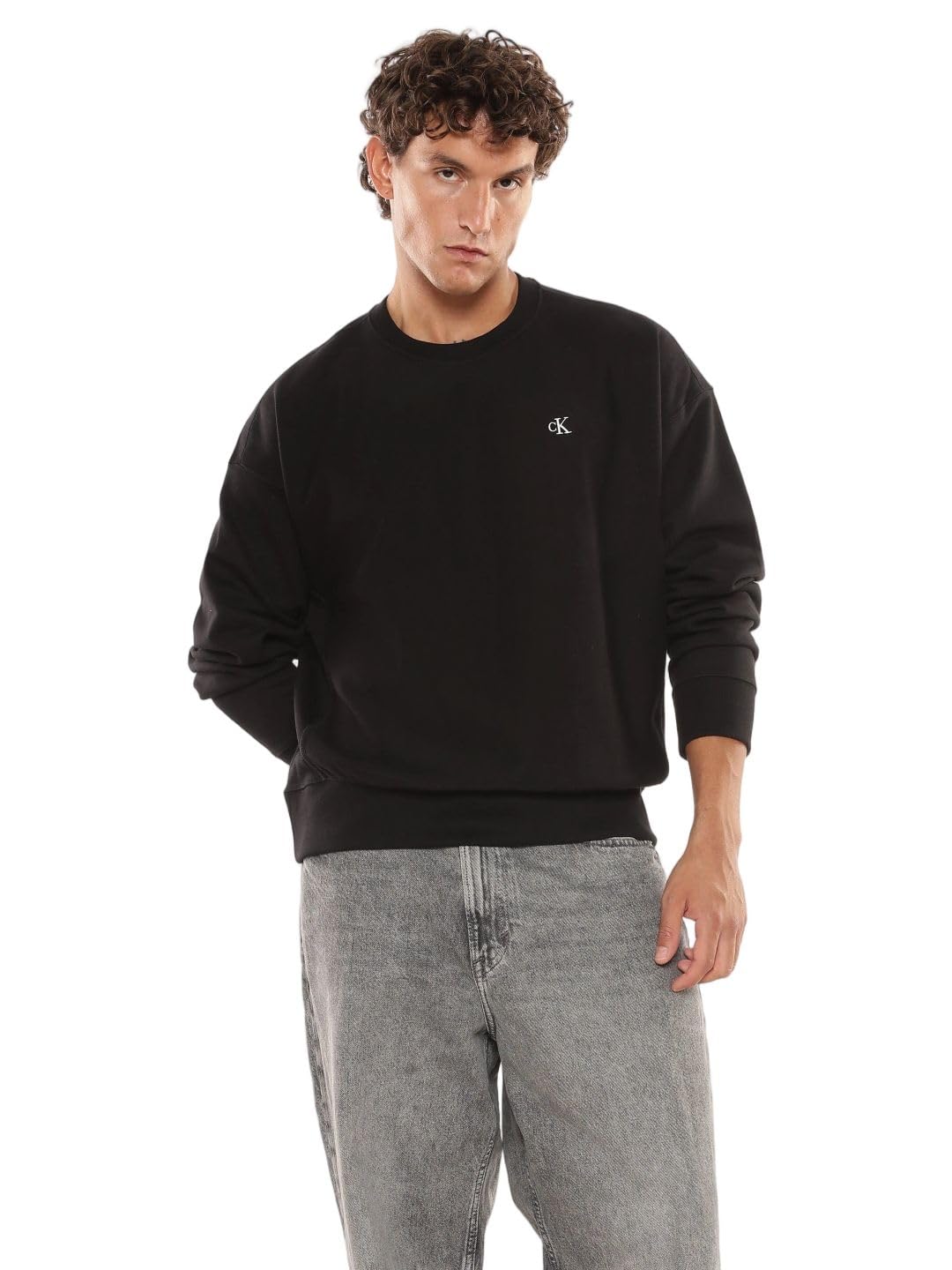 Solid Oversized fit Cotton Sweatshirt-image-39