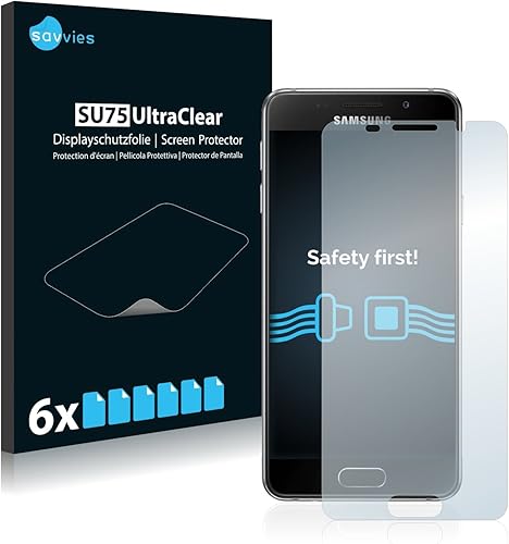 Savvies Pellicola Protettiva Compatibile con Samsung Galaxy 2016 Protezione Schermo Pezzi Savvies Pellicola Protettiva Compatibile con Samsung Galaxy 2016 Protezione Schermo Pezzi