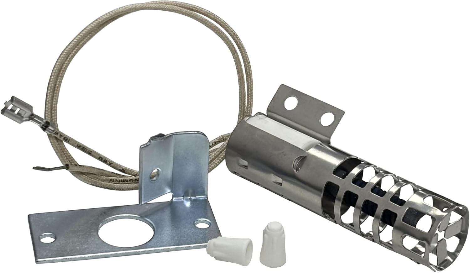 WB2X9154 Oven Igniter Compatible with GE/Kenmore Round Gas Range Igniter, Replacement WB13K10027 WB13K3 PS243425 AP2014008 GR403, 120 Volts |3-1/2 inches Long, 2.5-3.0 Amps, 5 Years Warranty
