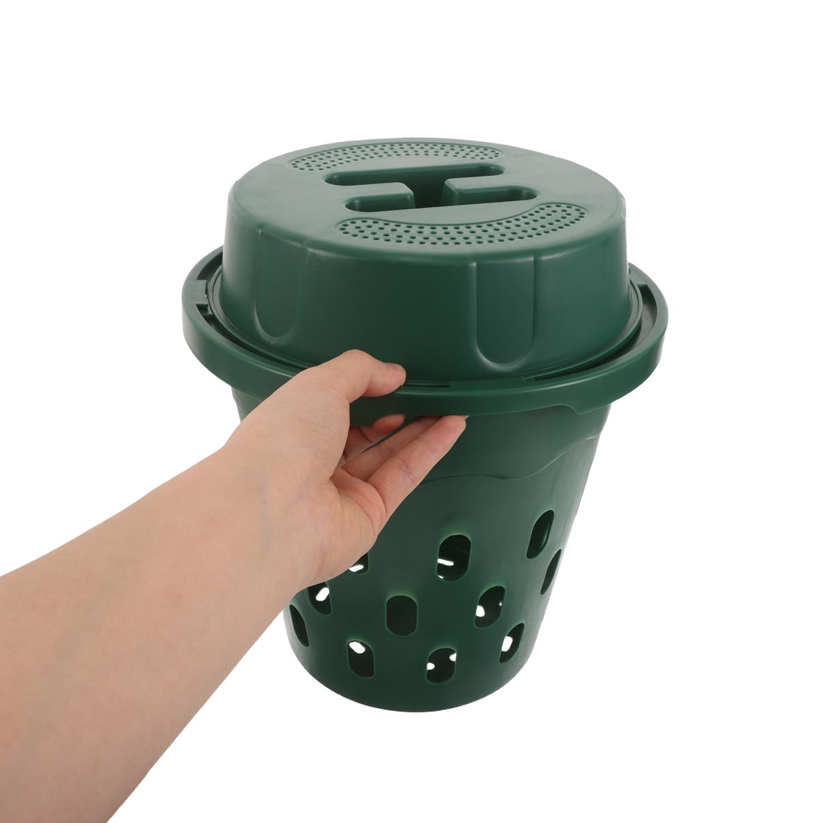 Compostadora de Plástico Verde para Residuos Orgánicos y Desechos de Cocina Vermicompostaje para Jardín y Exteriores