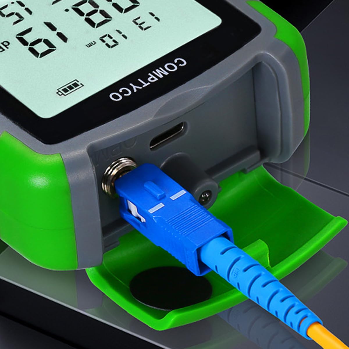 Medidor de Potencia de Fibra óptica, comprobador de Cable óptico de -50 a +26 dBm con Pantalla Digital