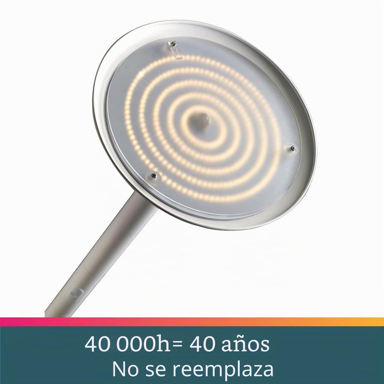 Unilux 400110157 Foco LED al techo pryska en madera y con ledes de 40 vatios, Incorporado con regulador de intensidad táctil para 3 lichtintentsitäten Blanco