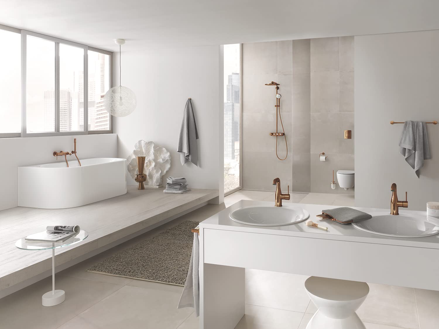 Grohe Essentials Warm Sunset Becherhalter/Spender