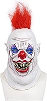 Vista 5 de Máscara de payaso de Halloween, máscara de payaso, máscara de payaso asesino de terror, máscara de payaso asesino de terror, disfraz de Halloween