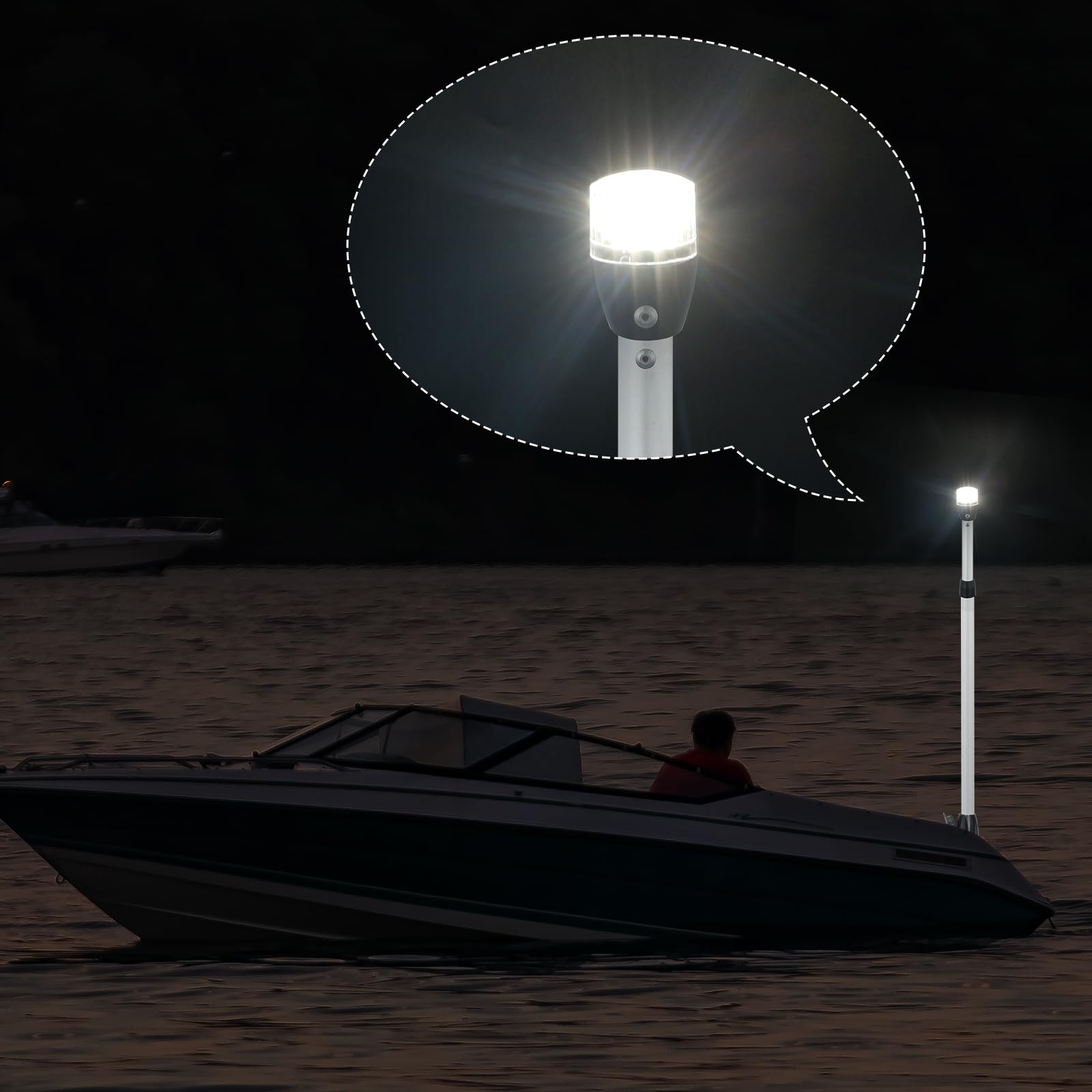 Amazon.com: CLGMarine Aluminum Telescoping Stern/Anchor Light,All