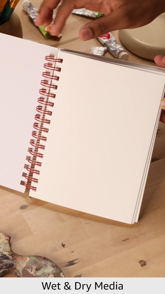 Amazon.com: ARTEZA Mixed Media Sketchbook, 5.5 x 8.5 Inches, Pack