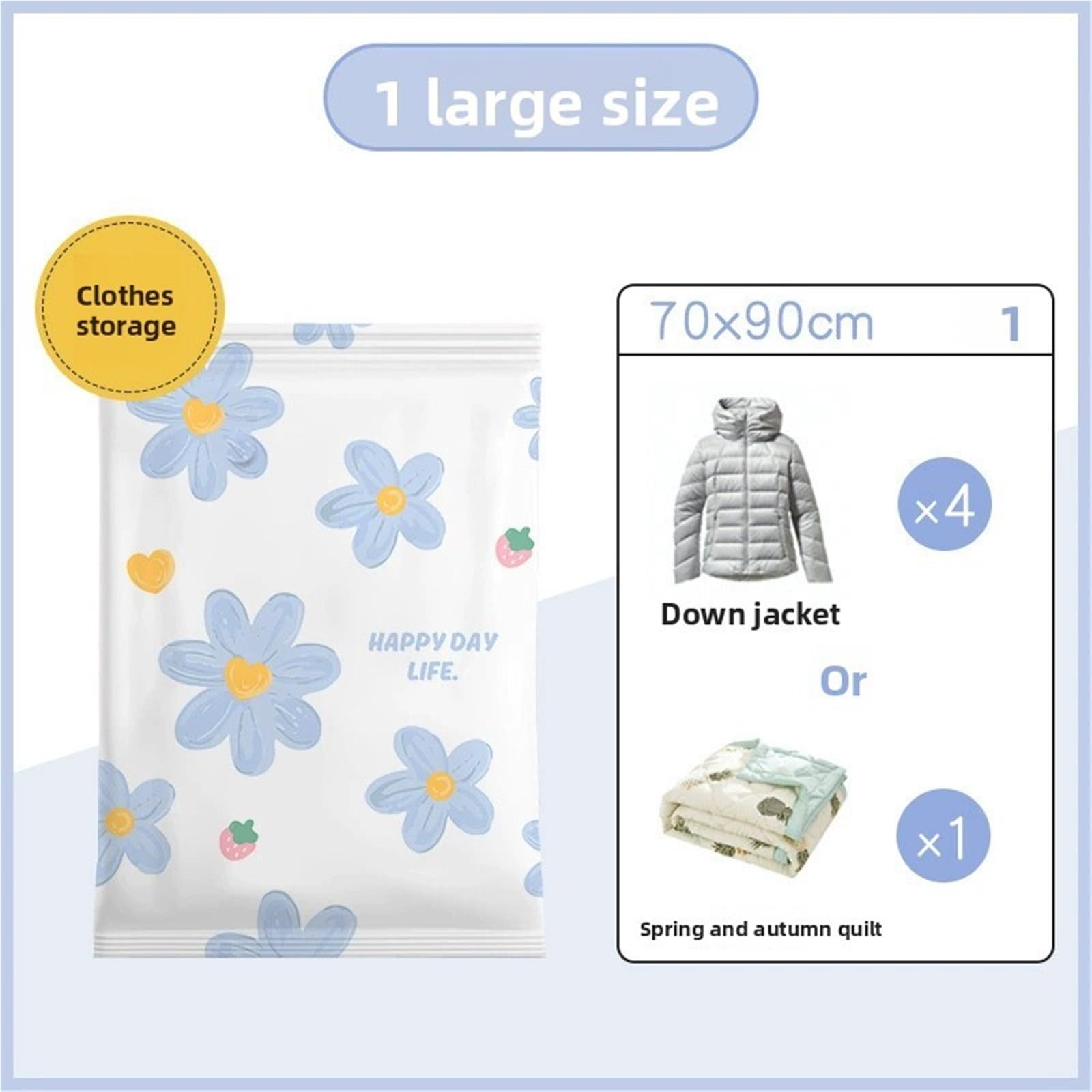 Bolsas Vacio Ropa 10 bolsas de almacenamiento al vacío for ahorrar espacio | Con bomba manual for ropa, ropa de cama, armario y viajes.(Size 3)