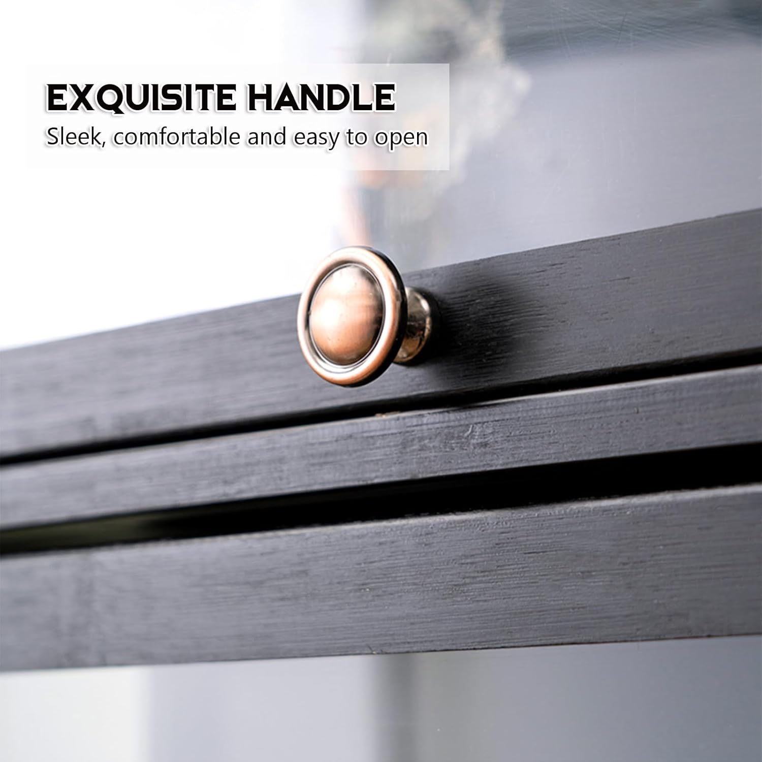 Display Cabinet with Acrylic Cabinet Door Curio Cabinets Display Shelf Bamboo Storage, Modern Minimalist Flip Door Display Case Curio Cabinet Floor Standing Bookshelf, Collection Display Case