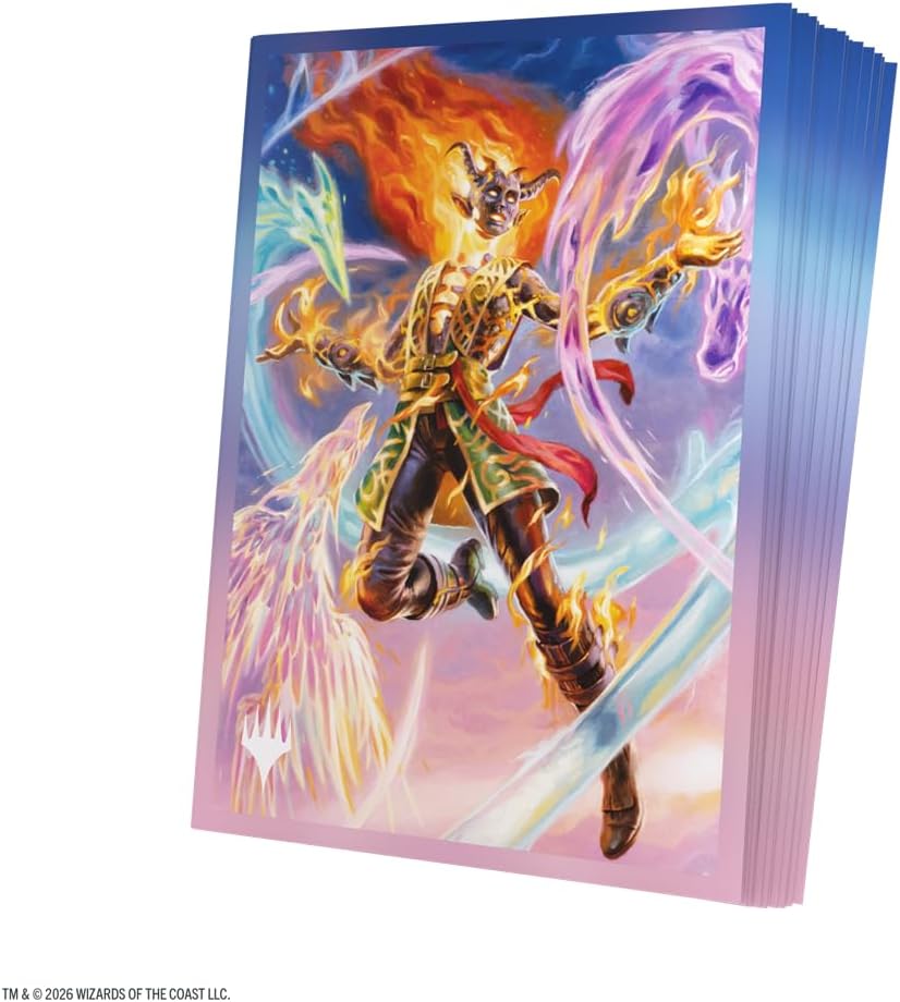 Gamegenic Magic: The Gathering Lorwyn Eclipsed Premium Art Sleeves - Ashling, The Limitless Design, 105 Textured Matte Sleeves, Smooth Shuffle & Card Protection, Full-Color, Acid-Free, PVC-Free