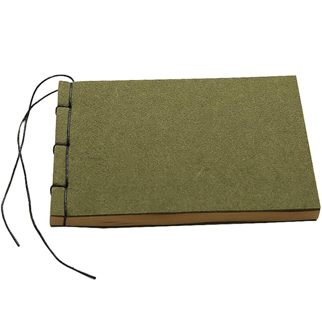 Libro sentía hilo, clásico Cuaderno en blanco, grueso retro Notebook, hilo retro hecho a mano puro vinculante, 240Sheets A5 Bloc de notas, 9.8"* 6.6" (Color : Kraft paper inner pages)