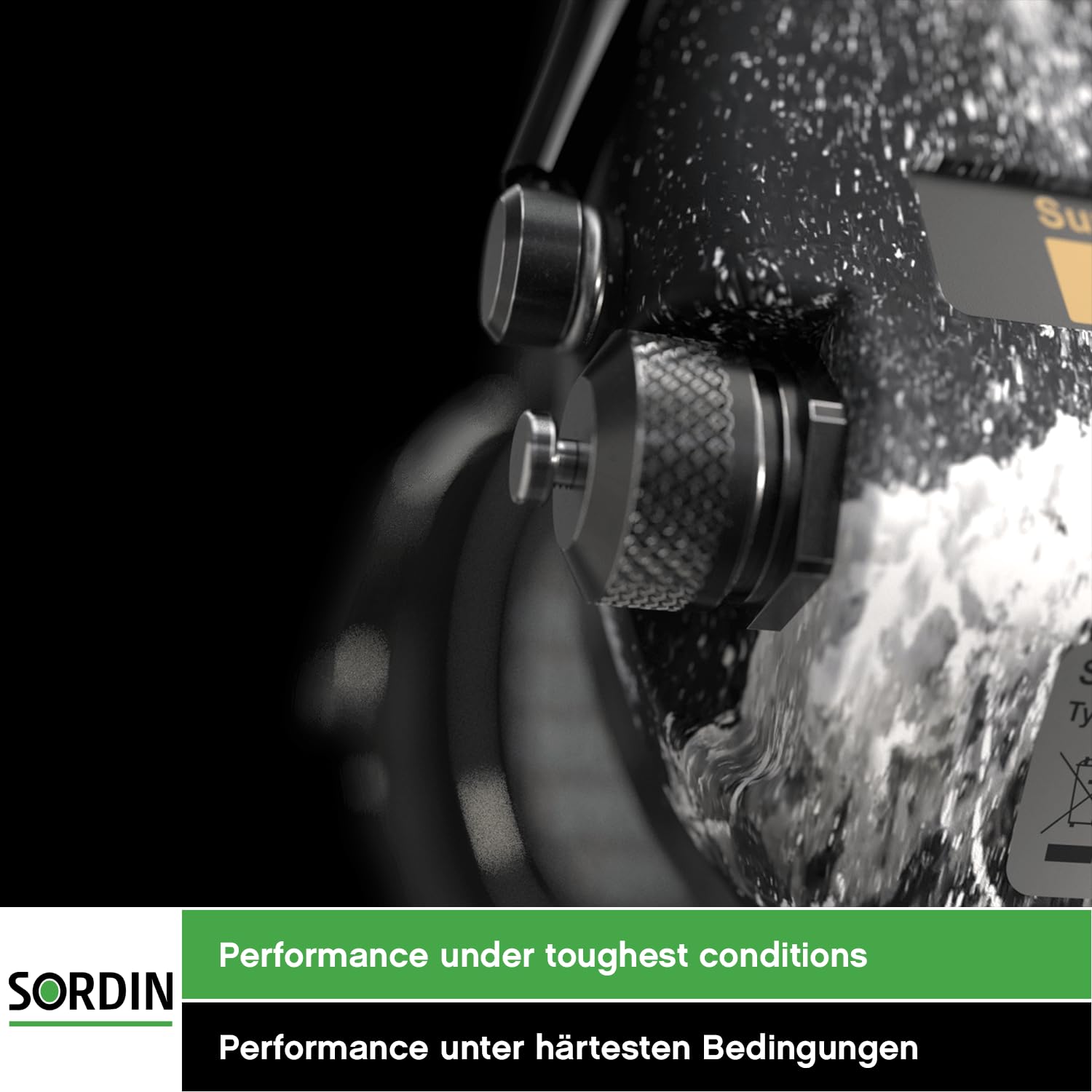 Sordin Pro-X Slim SFA Protección auditiva - 74502-04-S - Protector auditivo activo en cápsula - Anillo aislante para un mayor SNR (31 dB)