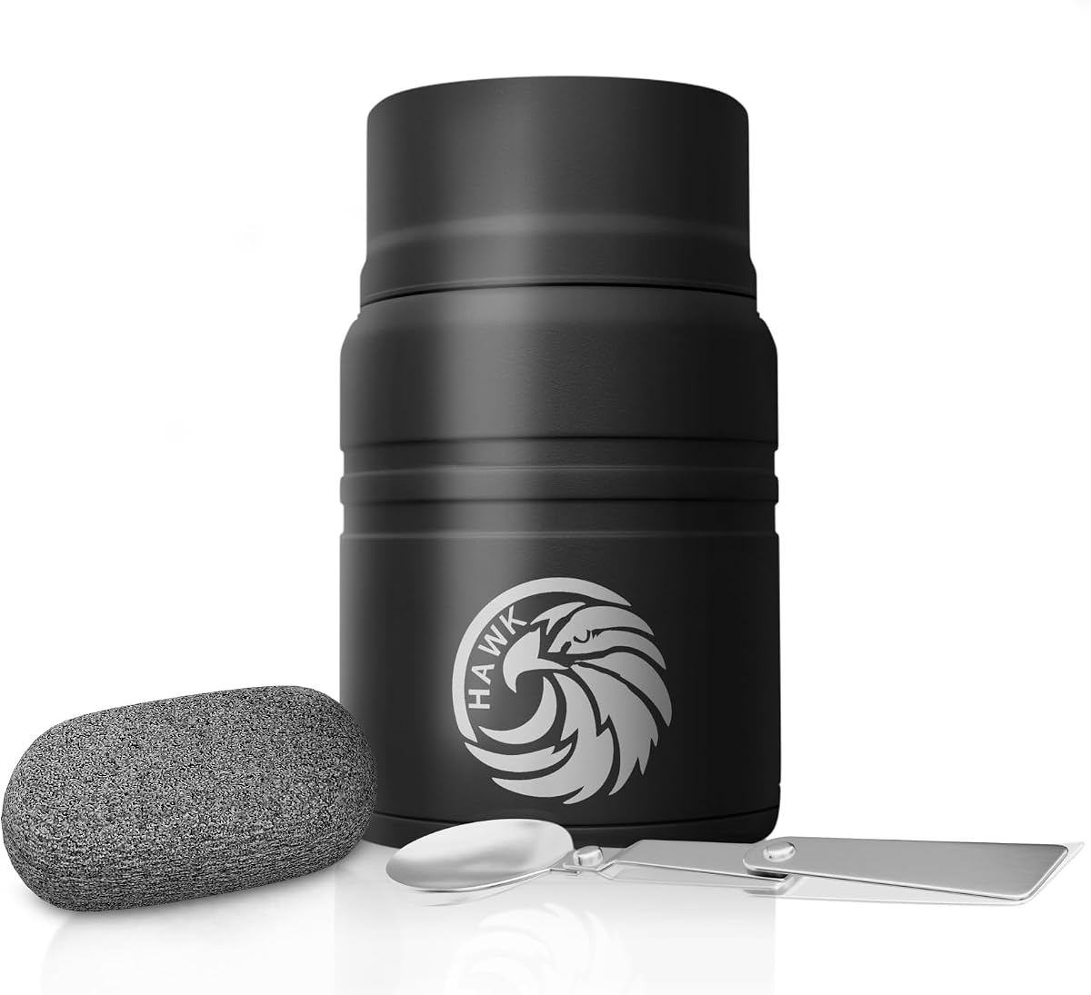 Insulated Food Jar - 24 oz Vacuum Stainless Steel Lunch Box Container with Wide Mouth, Leak- Proof Lid, and Portable Carry Handle