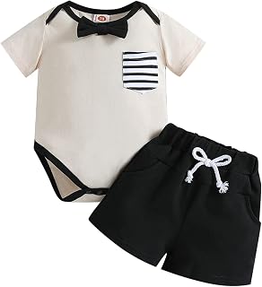 Baby Clothes for A Tire Newborn Infant Baby Unisex Spring Summer Print Cotton Short Sleeve Romper Bodysuit Shorts Outfits Clothes Baby Girl Clothes with Arrows