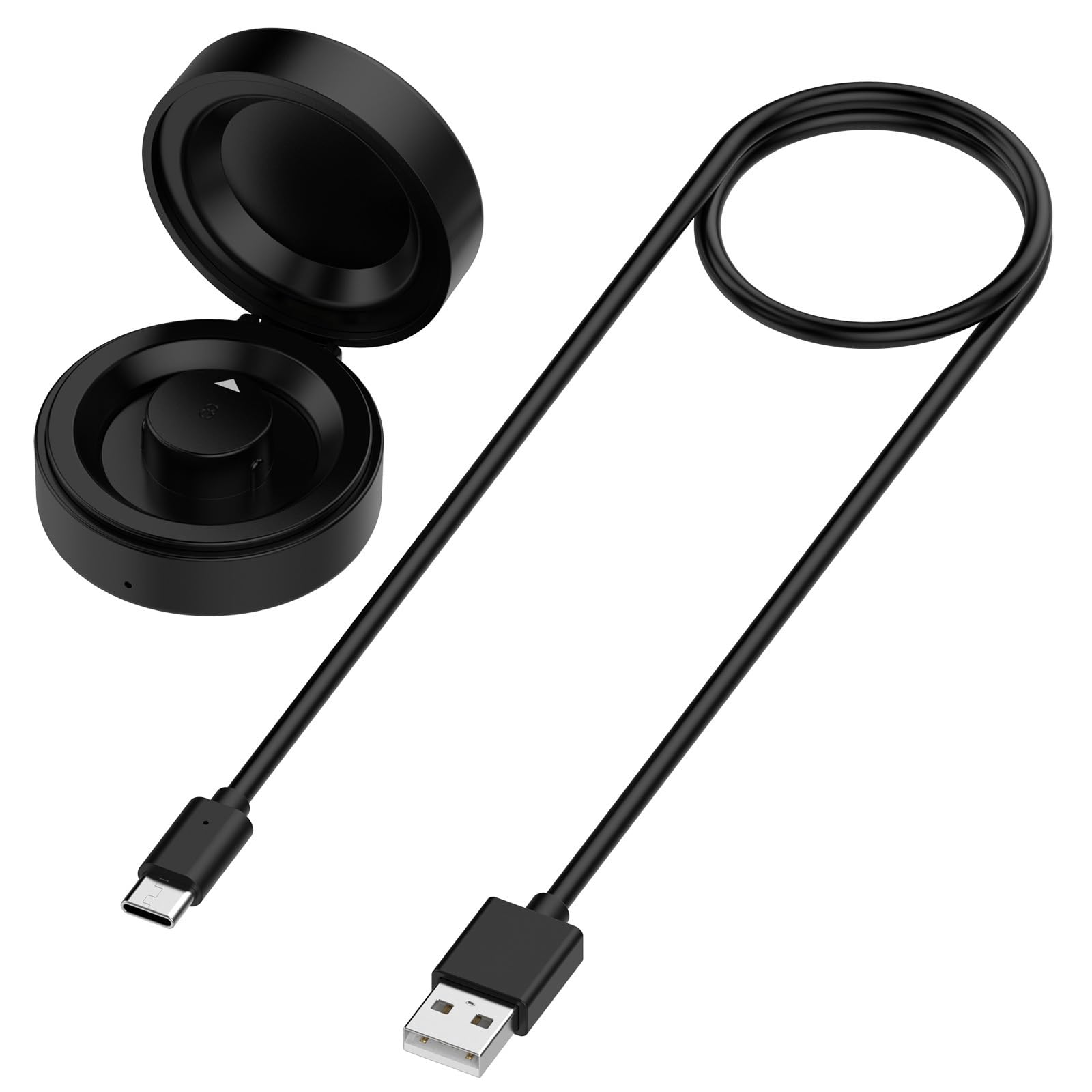 Estuche de carga compacto de viaje con cable para anillos, 4 diseños ligeros para un fácil transporte, estación portátil rápida