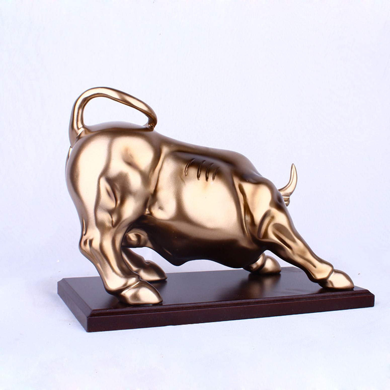 Bulle figur statue deko, stier figur,Abstrakte Tier Skulptur, Stier Harz Dekoration Tier Skulptur, repräsentiert viel Glück der Karriere und Reichtum,für Home Office Schreibtisch Geschenk Dekor.