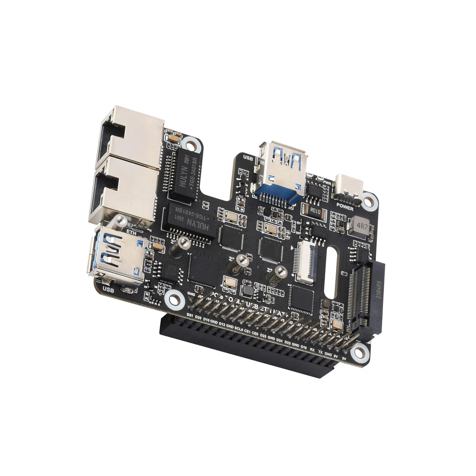Adaptateur PCIe vers USB 3.2 pour 5, deux ports Ethernet 2, 50 G et extension de mémoire des disques durs