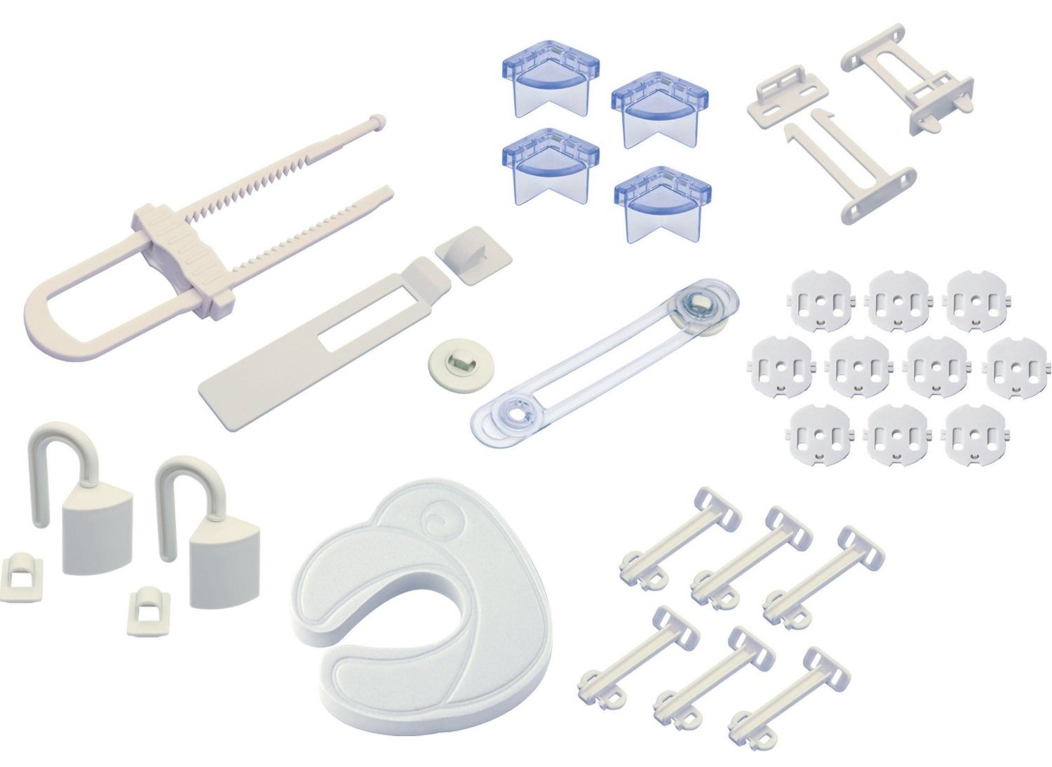 Olympia 98535 BS 877 Kit d'Articles de Sécurité d'Enfant Comprenant 28 Pièces Blanc