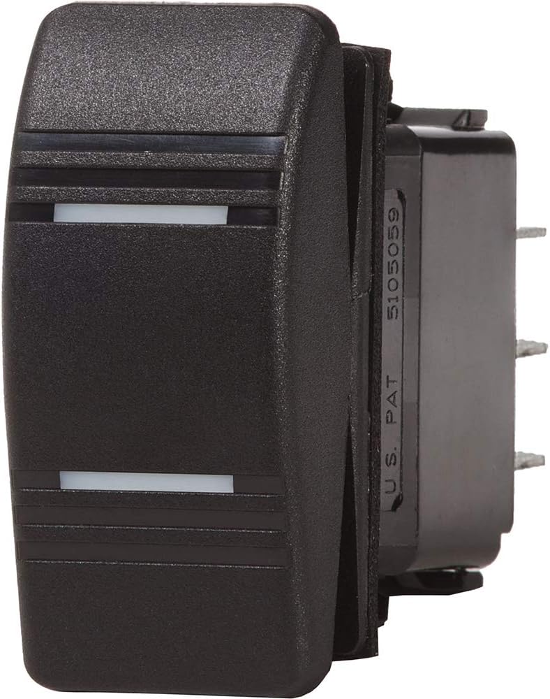 Blue Sea Systems Contura ON-Off-ON SPDT Switch, Black