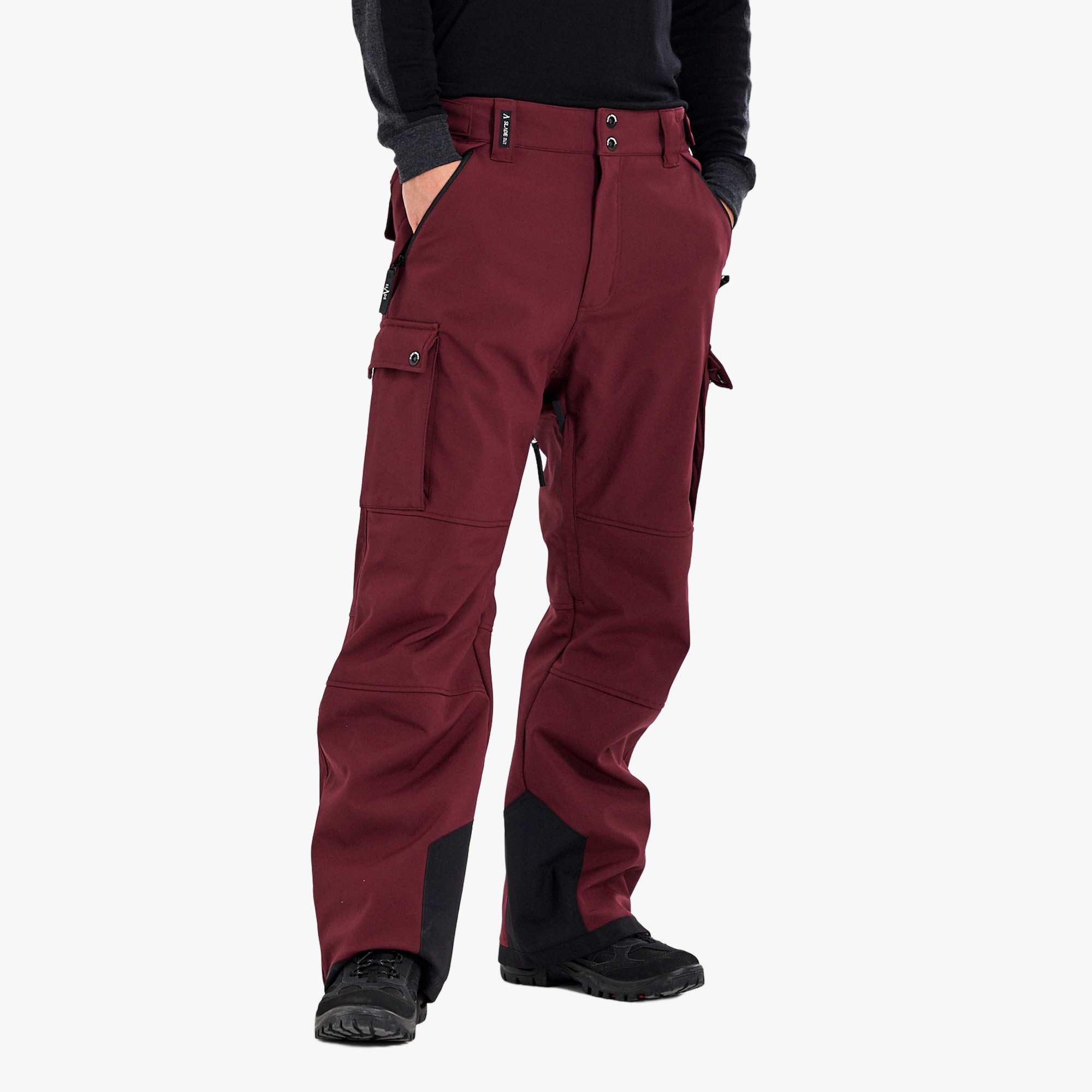 Slade Colorado Softshell Cargohose Snowboardhose – atmungsaktiv, Wind- und wasserabweisend mit verstellbarem Bund und Taschen für Alpinskifahren und Snowboarden Herren
