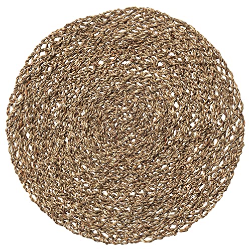 IKEA IHÅLLIG place mat, 37 cm, natural/seagrass