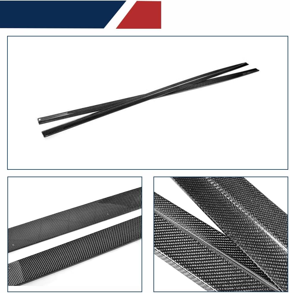 G30 Carbon Fiber Side Skirts fits for BMW 5 Series 540i G30 M Sport F90 M5 2017-2022 Car Side Skirt Extension Rocker Panel Factory Outlet