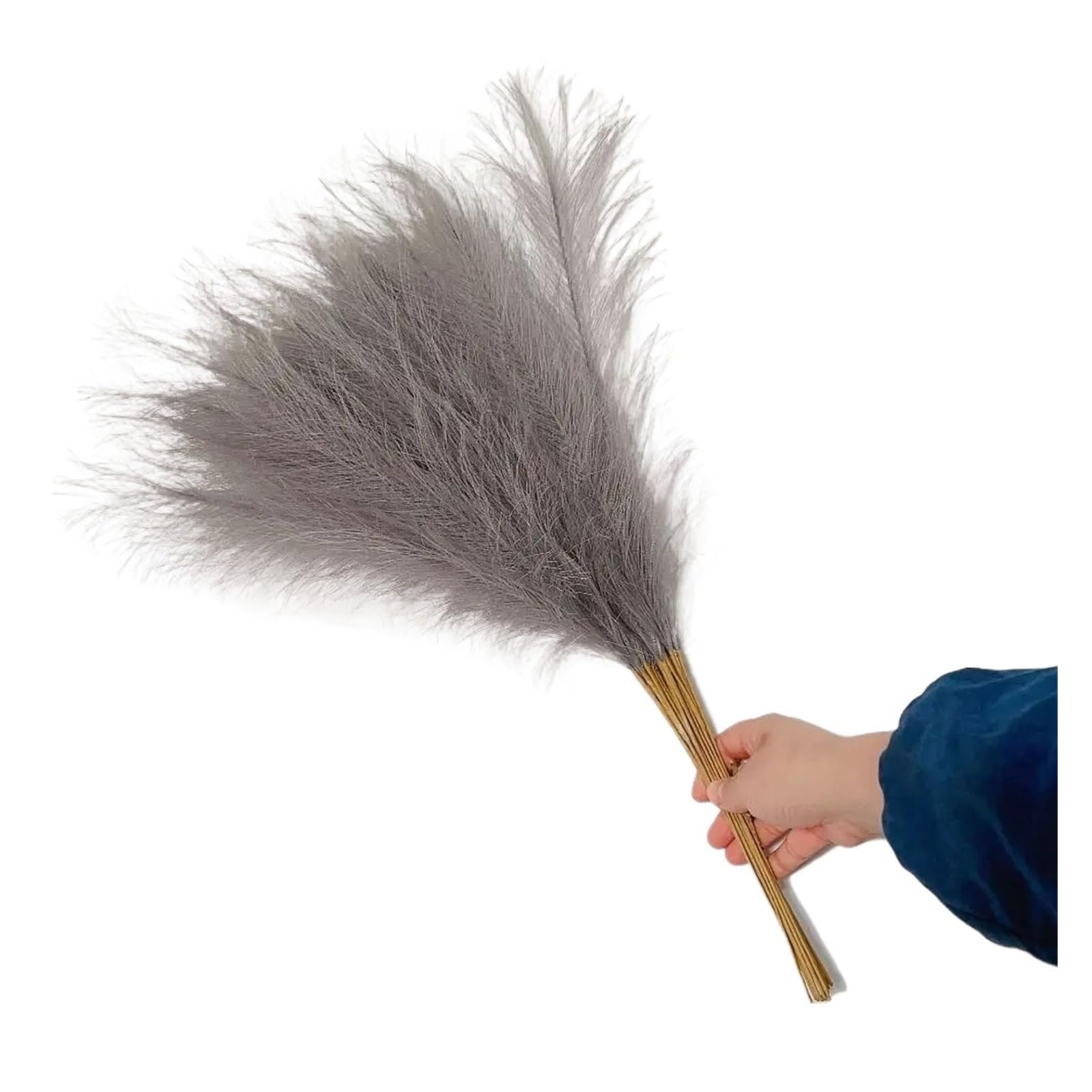 Faux Pampas 10PCS Fluffy Pampas Grass Flower Fake Plant Reed 55CM Artificial Plants Wedding for Decor