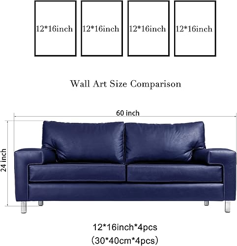 Miniatura 6 de Wieco Art Eclipse of the Moon - Impresiones de lienzo modernas para decoración de pared para sala de estar espacio abstracto imágenes en blanco y