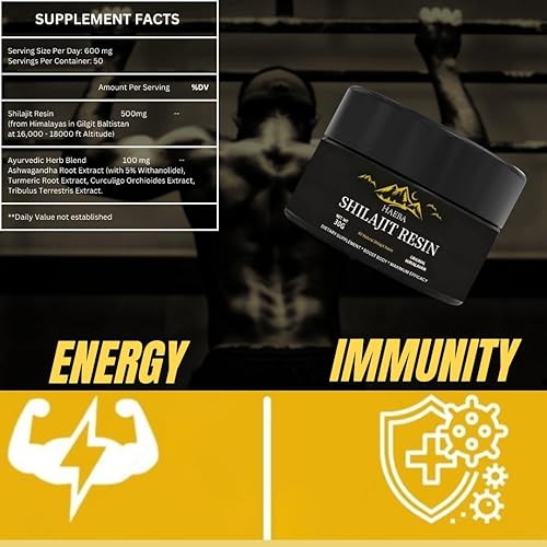 Miniatura 5 de Suplemento de resina Shilajit orgánica pura del Himalaya, 600 mg de potencia máxima, ácido fúlvico y oligominerales para rejuvenecimiento, energía y