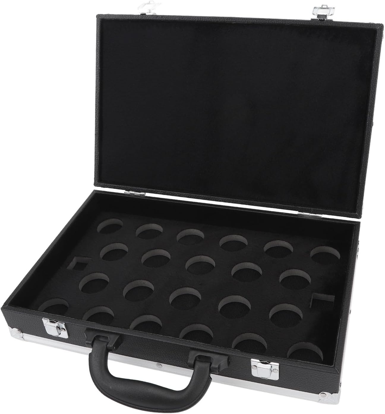 Premium Billiard Balls Storage Box – Lightweight and Portable Carrying Case with Aluminum Alloy Frame and Waterproofs PU Cover – Holds Up to 22 Balls with Foam Protection!