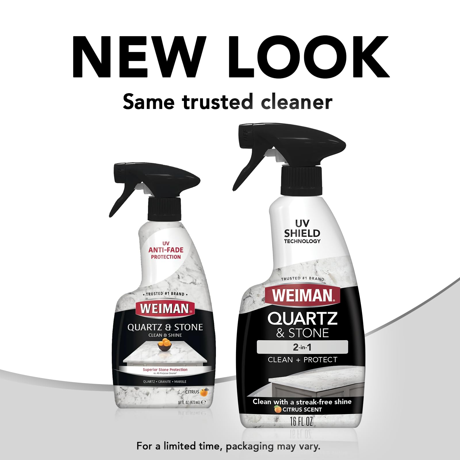 Weiman Quartz Countertop Cleaner and Polish (2 Pack) Clean and Shine Your Quartz Countertops Islands and Stone Surfaces with Ultra Violet Protection