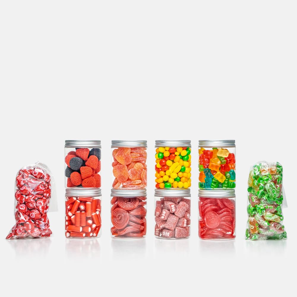 BELROS Mega Pack 2,3 kg de Caramelos y Gominolas. Regalos, Celebraciones, Cumpleaños, Especial Parejas, Dia de la Madre, Dia del Padre. Golosinas en botes. Cesta de dulces y Chuches. Caja Regalo