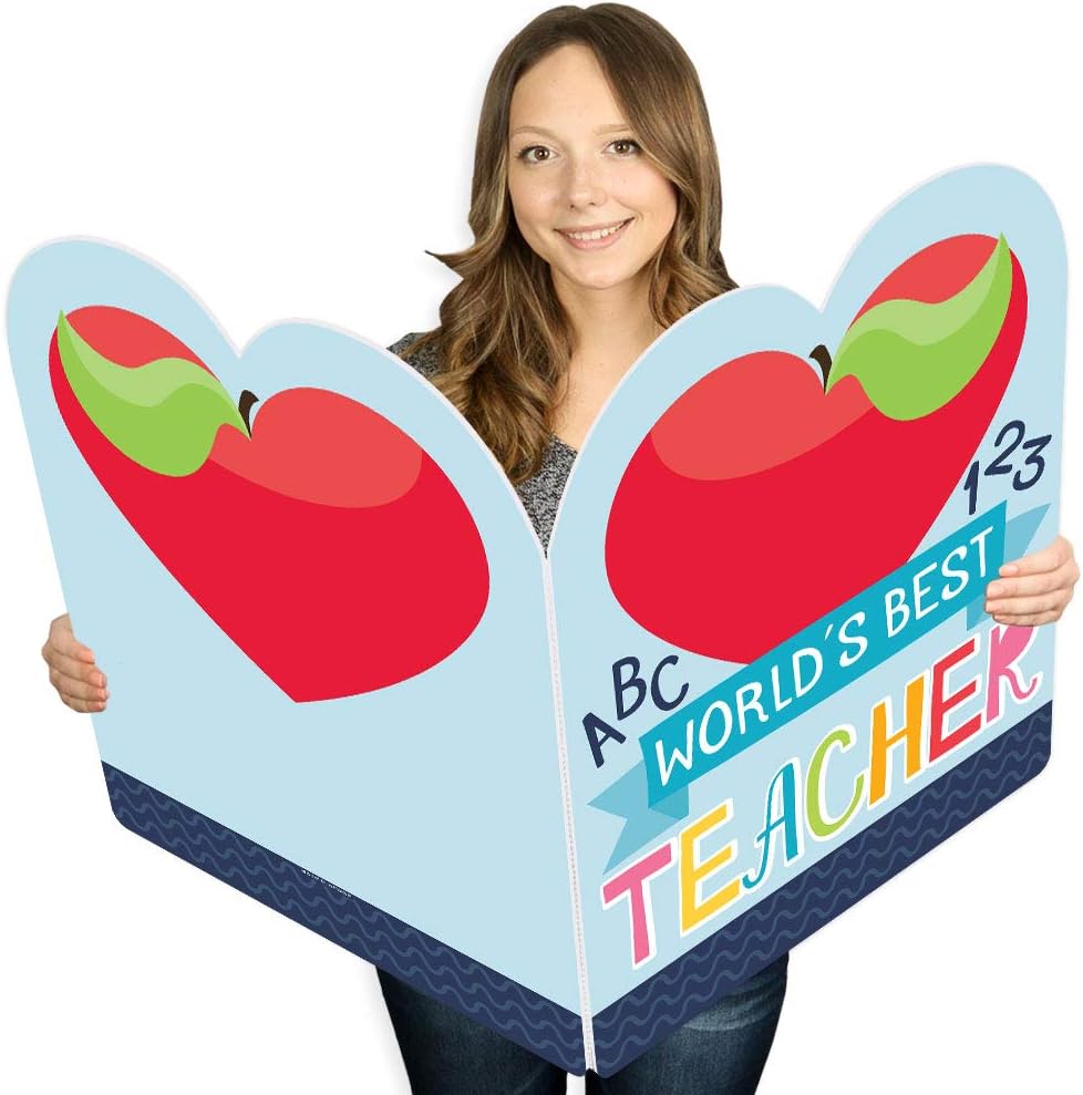 Big Dot Of Happiness Thank You Teachers Teacher Appreciation Giant Greeting Card First And Last Day Of School Big Shaped Jumborific Card 16 5 X 22 Inches Amazon Co Uk Stationery Office Supplies