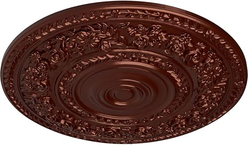 Vista 39 de Ekena Millwork CM33RO Medallón de techo de rosa, 33 7/8 pulgadas de diámetro exterior x 2 3/8 pulgadas P