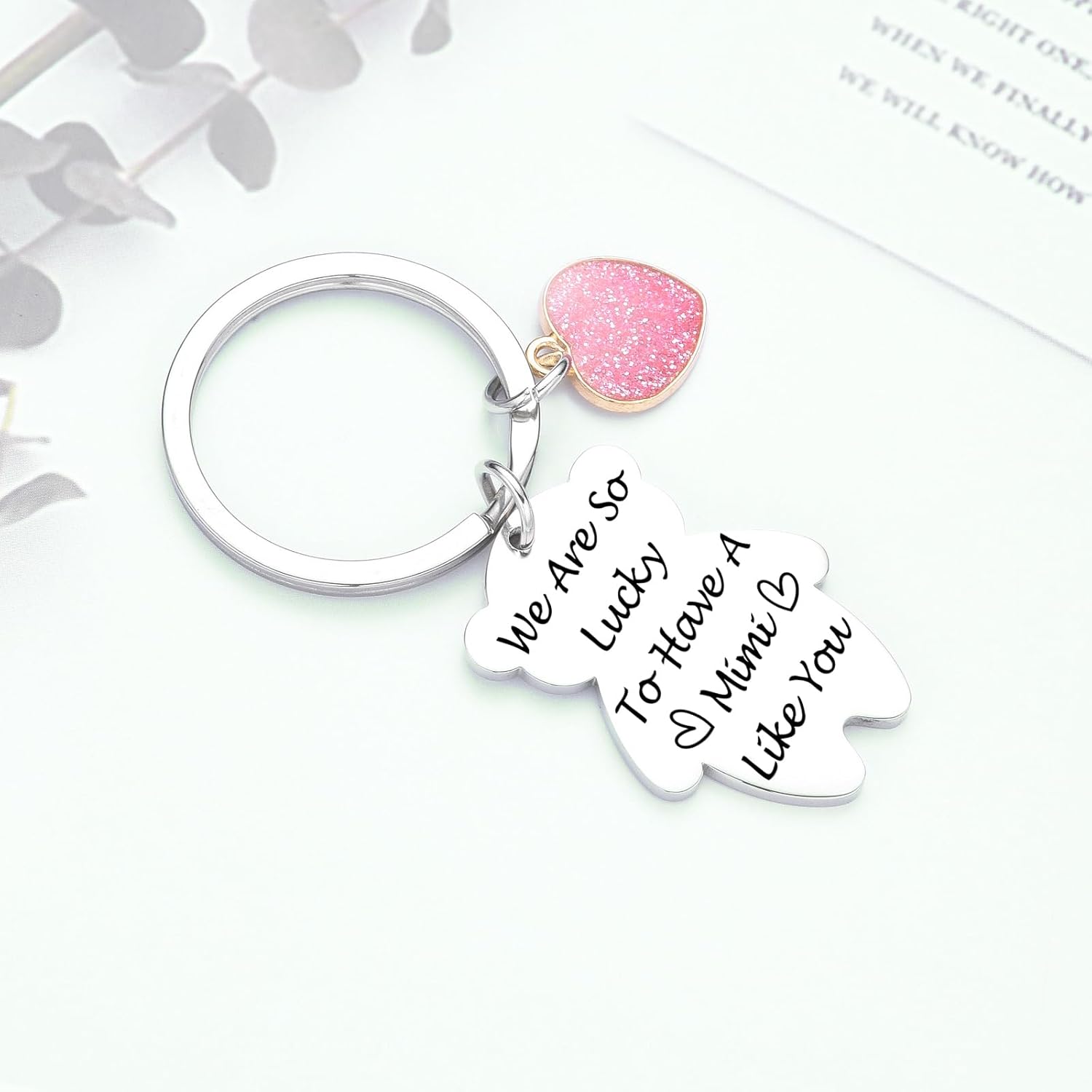 Mimi Keychain Gifts From Grandchildren Meme Keychain Grandma Keychain Gigi Jewelry - Image 6