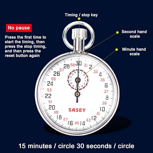 Miniatura 2 de Cronómetro mecánico, cronómetro deportivo digital, SXJ504 cronómetro deportivo con caja de almacenamiento para temporizador de conteo de árbitros