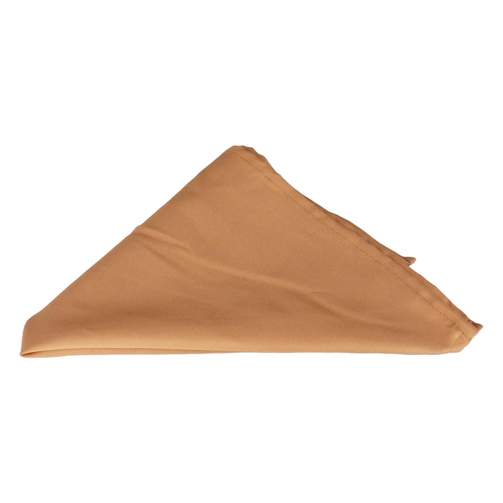 WedDecor 20 x 20 Inch 100% Polyester Cloth Napkins Gold-2, 4pcs — image 1