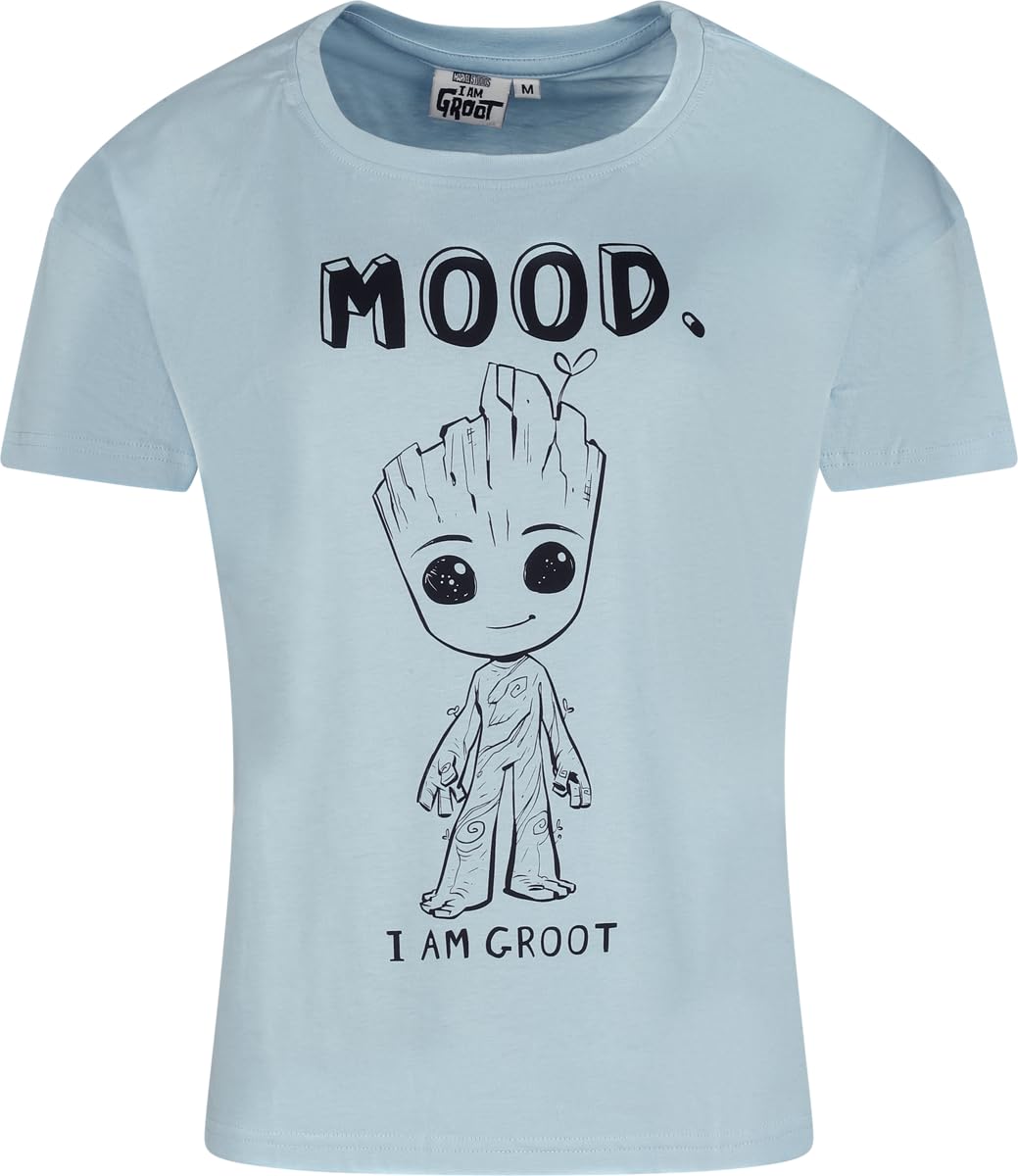 Les Gardiens De La Galaxie I Am Groot Mood Femme Pyjama bleu 100% Coton