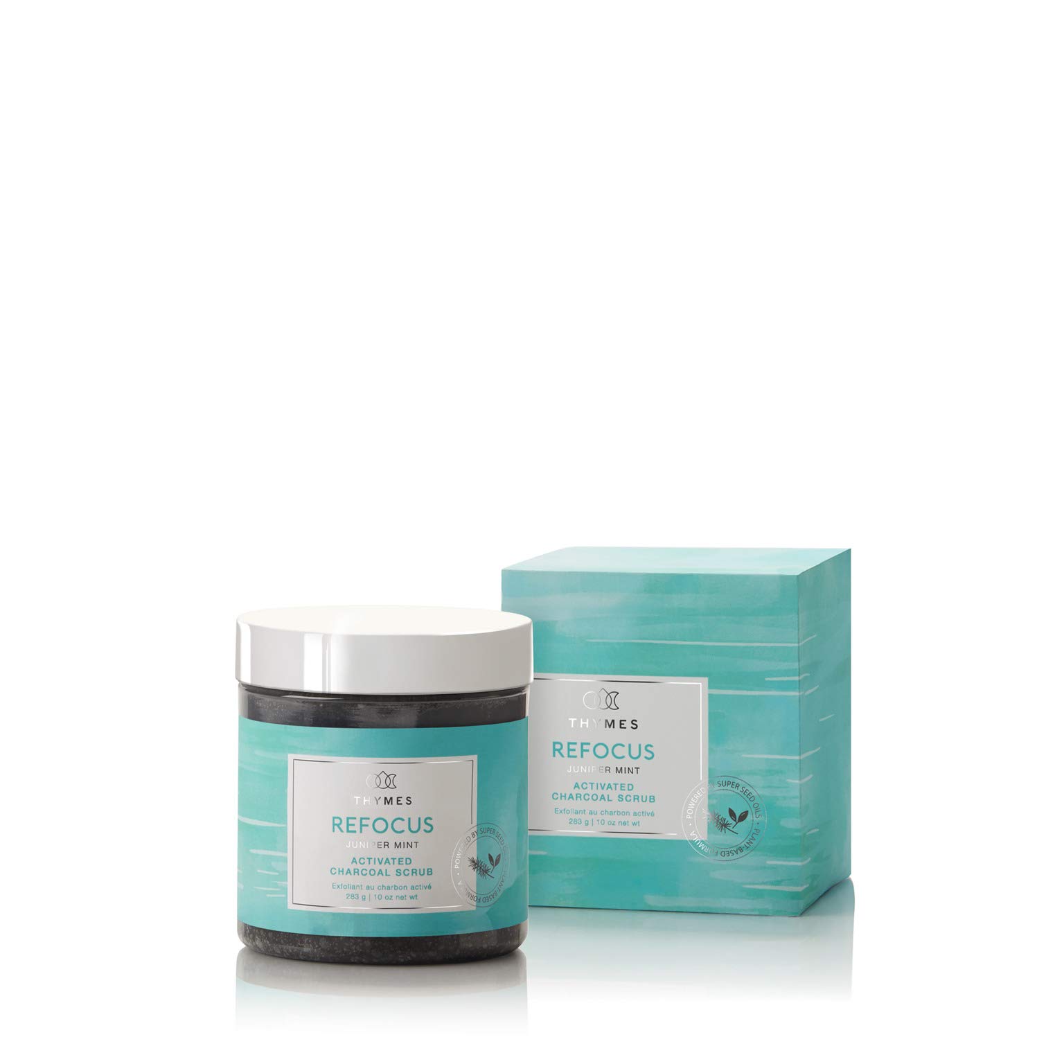 Thymes Wellness Activated Charcoal Scrub - 10 Fl Oz - Juniper Mint