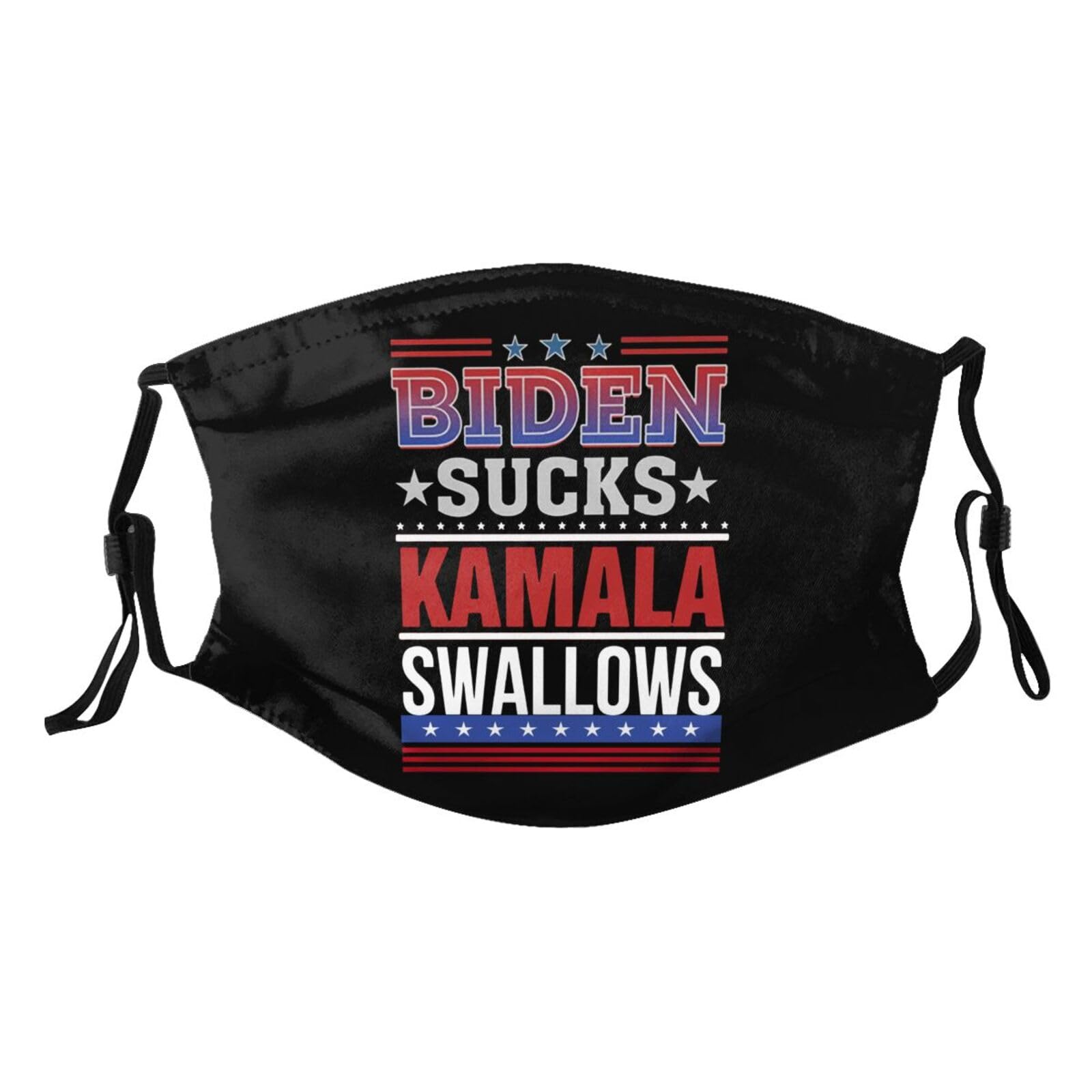 Biden Sucks Kamala Swallows Anti Joe Biden Anti-democrat Adult Dust Mask Adjustable Dust Face with 2 Filter2793