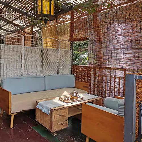 30 34 36 48 Inch Window Blinds Privacy Shades For Windows Bamboo Sun Shades Outdoor Roll Up Reed Blinds Natural Retro Woven Blinds For Patio Deck Gazebo 70 72 Wide Roman Shades With Lift/Cordless (Si #TOP1