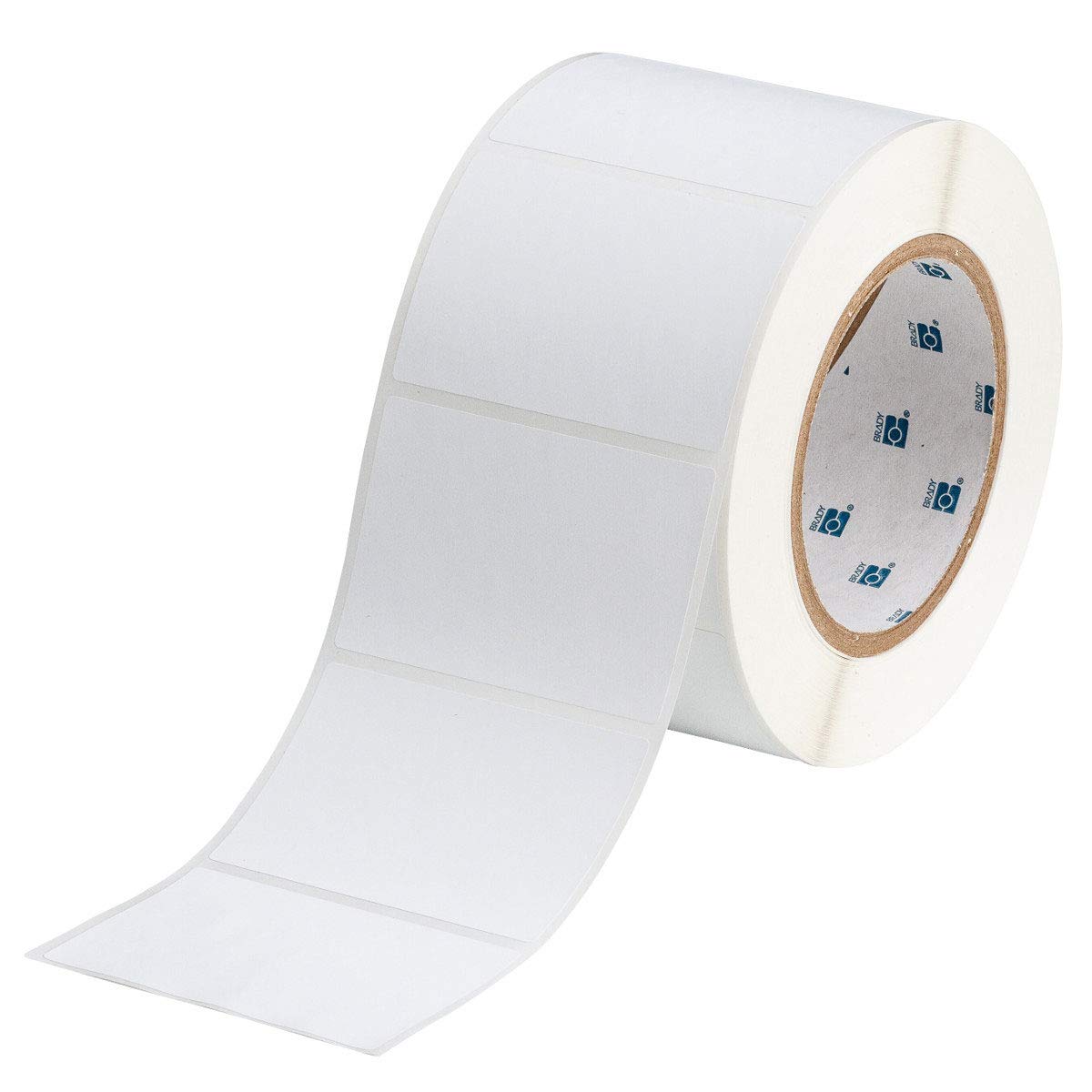 Brady THT-19-351-1 Tamper-Resistant Vinyl Thermal Transfer Printable Labels , White (1,000 Labels per Roll, 1 Roll per Package)