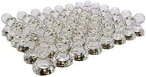 Pines magnéticos de acrílico transparente, 48 unidades, estilo minimalista, perfectos para oficina y hogar, sujeción fiable, versátil, transparente,