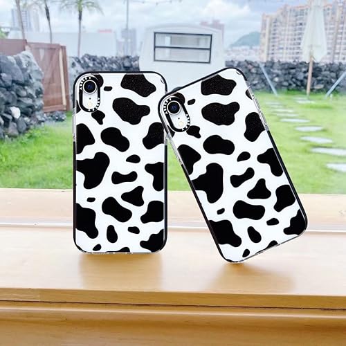 Miniatura 9 de Abbery Funda diseñada para iPhone 11, diseño de vaca, bonita funda transparente con diseño de estampado de vaca, silicona suave, TPU resistente, a
