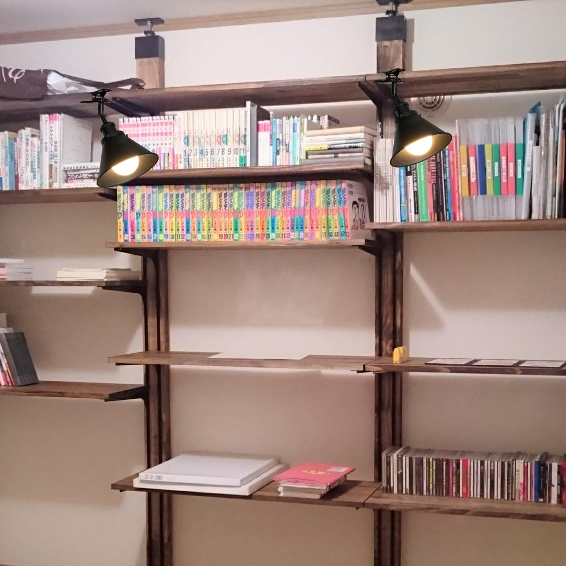 Verstellbare Klemmlampe mit Akku,LED Schwarz Wandlampe innen, Dimmbar Nachttischlampe,Schreibtischlampe ideal für Flur Büro Heimgebrauch - 18x10CM - TD0679