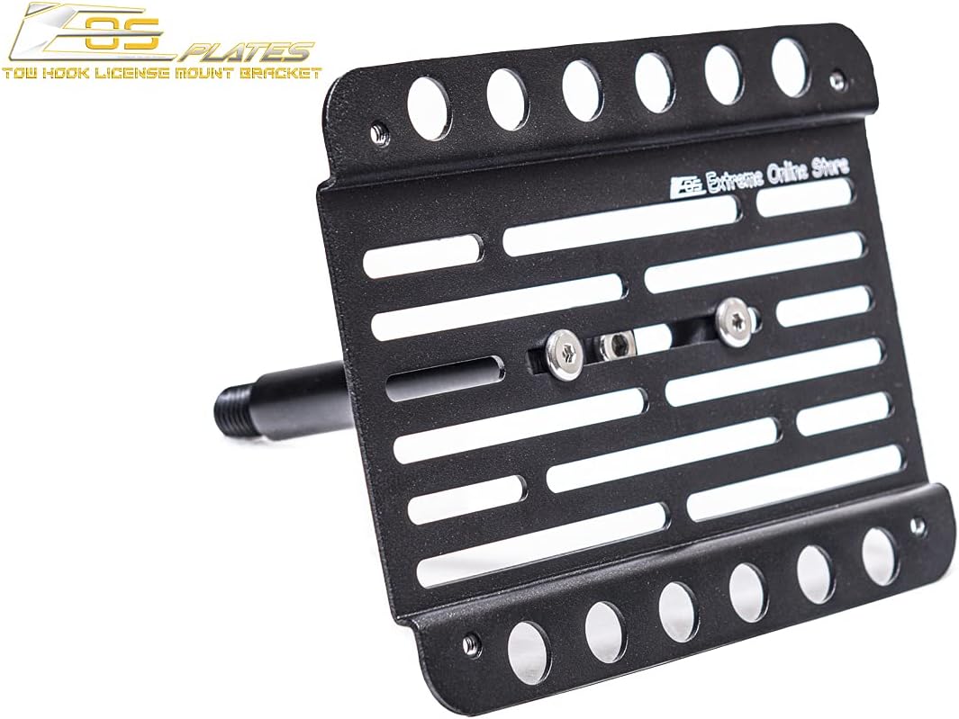 Replacement for 2016-Present Audi TT MK2 MK3 | EOS Version 1 Front Bumper Tow Hook License Plate Relocator Mount Bracket Tow-419 (Mid Size)