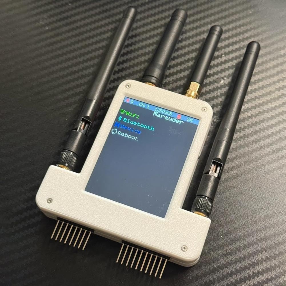 Módulos externos Flipper Zero 4 en 1 de 433 MHz para GPS ESP32S2 con pantalla de análisis de depredador para visualización digital de datos de señal