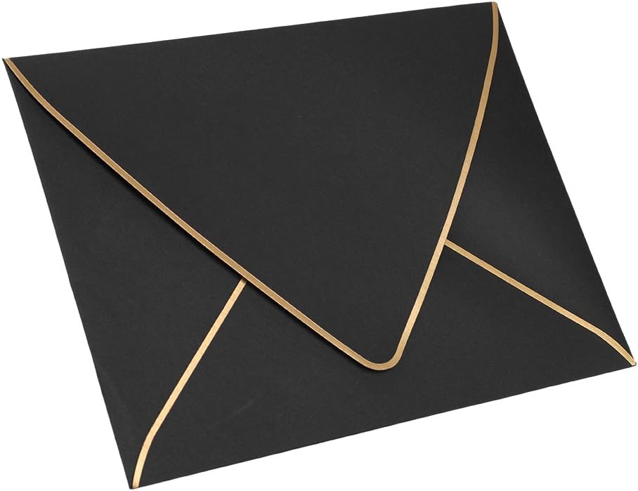 10Pcs Business Envelopes Retro Greeting Card Envelopes Business Wedding Invitation Envelopes Black Blue Wine Red Paper Gift Envelope for Invitations Letters Christmas