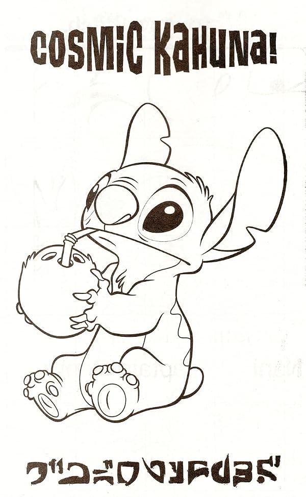 Disney Lilo and Stitch Coloring Book Super Set for Kids - Bundle with Activity Pad, Kids Coloring Book, Stickers and More by Bendon - Used condition - Image 8