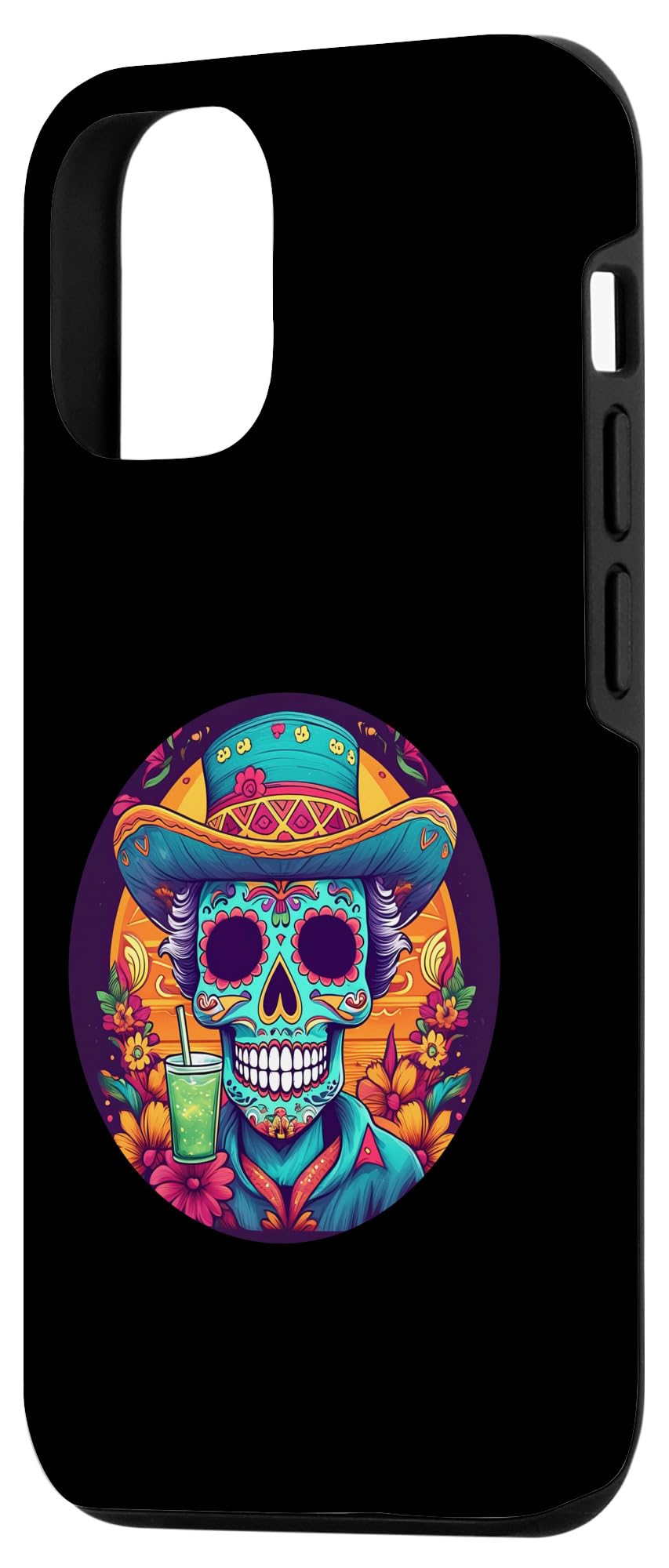 iPhone 15 Pro 5 de Mayo Party Drinko de Mayo Sugar skull Drink Case - Image 2
